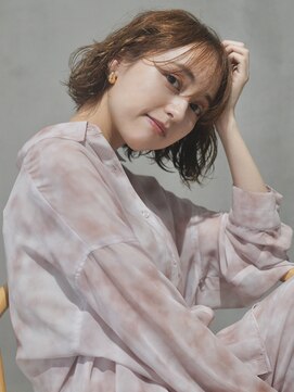 イミ(imi) 大人ボブ/パーマボブ/前髪パーマ/ココアベージュ/髪質改善[登戸]