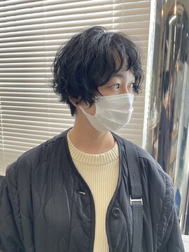 ペイププロドアイコン 博多(Peyp prod ICON) ニュアンスパーマでラフウェーブ