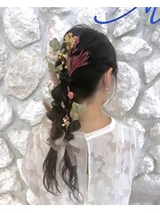 Moana【武蔵小杉】#成人式ヘアセット#ヘアアレンジ#編みおろし