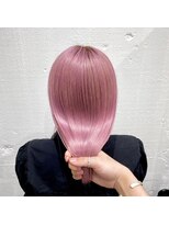 ゲーム 渋谷店(GAME)&nbsp;ダブルカラーピンクベージュケアブリーチハイトーン髪質改善