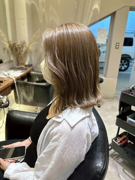 シェル 国分寺(shell) ハイライト有☆ミルクティーベージュ