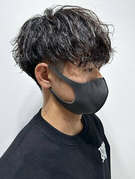 ニアウ 太田店(Niau) ツイストスパイラルパーママッシュメンズパーマ波巻きパーマ