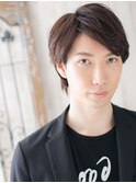 斜めバング×マットブラウンな小顔ウルフショートU上尾