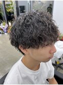 *メンズ/波巻きスパイラルパーマ/メンズパーマ/マッシュウルフ