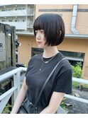 ミニボブにフェイスレイヤー！ナチュラル可愛いバランス◎