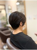 30代40代50代/ショートヘア/白髪染め/丸みショート/freesia