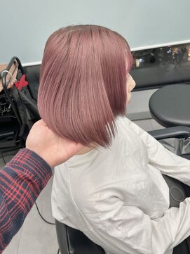 ゴウトゥデイシェアサロン 町田店(GO TODAY SHAiRE SALON) 色味が強すぎないピンクグレージュカラー♪