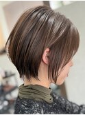 【大人ショートボブ】ベージュカラーと髪質改善☆