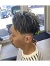 ★人気メッシュ/ハイライト★メンズカット＋ブリーチメッシュキャップ　
