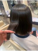触れたくなる　なめらか質感の艶ボブ/トリートメント/艶感