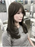 赤み消しカラー／色落ちまで可愛いオリーブグレージュ
