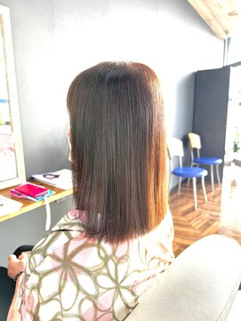 ユニティ 橋本店 艶カラーで品よく華やかに♪