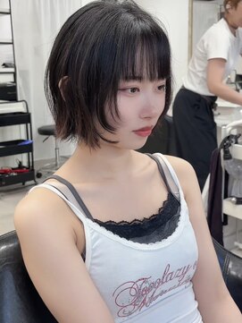 クレム 博多駅店(ChLem) フェイスレイヤー　ボブ　博多美容室