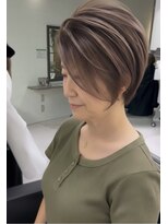 リーフ 王寺店(LEAF≠) 白髪ぼかし×ベージュカラー