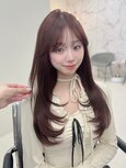 10代20代30代前髪あり/ハッシュカット/ロングレイヤー/顔まわり