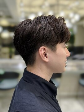 ロンドオム 池袋(Lond Homme) men's/メンズ/ダウンパーマ/黒染め/韓国/ブルーブラック/池袋