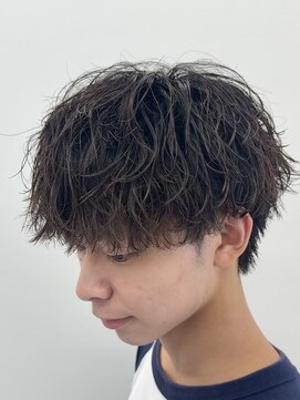 ビカムメンズヘアー 栄店(become men's hair) パーマ取れかけ質感のルーズパーママッシュ／名古屋