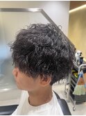 麻布十番/メンズパーマ/ツイストスパイラルパーマ/理容室/床屋