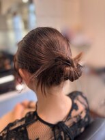 ヘアーアンドメイク ルシエル(hair&make Luxiel)&nbsp;毛束の質感を活かした☆立体的なシニヨンアレンジ