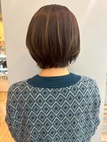 アトリエ タキ(atelier.taki)&nbsp;ショートボブ ブラウンカラー 髪質改善 大人ボブ 30代 40代