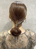 ラミエバイメルト 下北沢(lamie by melt) 花田結婚式ヘアセットボブヘアアレンジお呼ばれヘア下北沢タイト