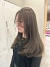 カット+顔周り韓国風パーマ+ 髪質改善オ-ジュア4StepTR