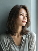 ロッソ 大橋店(Rosso) 柔らかブラウンのナチュラルミディ【大橋】