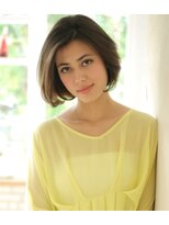 ビアンコカーロ 用賀店(Bianco caro)&nbsp;ナチュラルボブ/カーキベージュ/20代30代40代50代