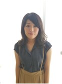 アッシュグレーのバレイヤージュ
