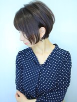 ラウンジ モリオ イケブクロ(Lounge MORIO Ikebukuro) 【morio池袋】大人可愛い前下がり透け感ショート♪