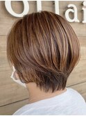 【salon LH 金剛本店】ハンサムショート,ハイライト,ブラウン