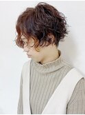 【morio成増/ムラマツ】前髪なし ボブ パーマ インナーカラー