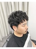 クセ毛風ショートパーマ