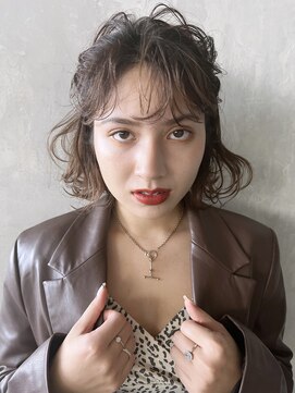 アイティーバイアルバム 藤沢店(IT by ALBUM) ボブアレンジ_チェリーブラウンフェミニンロング_8971