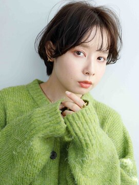 スクエアウーノ 博多(SQUARE*UNO HAKATA) マッシュショート シースルーバング ダークブラウン