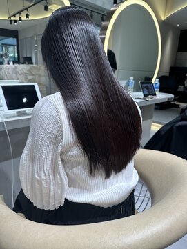 ロンドメリア 天神大名店(Lond Melia) ★前髪カタロググレーベージュレイヤーロングアッシュブラック★