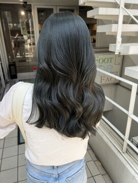 アソビセカンド 原宿(ASOBI 2nd) 前髪/マチルダボブ/ピンクベージュ/インナーグレージュ/ブルー