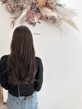 シルエット 美容室 【ブリーチなし】アーモンドカラー