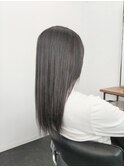 斜めバング/グレージュカラー/シルキーベージュ［町田駅］