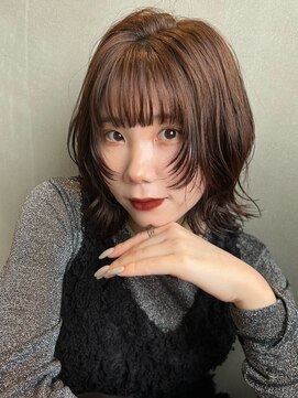 ルル(LuLu by KENJE) ボルドー×ウルフ【藤沢/艶髪/ヘッドスパ/髪質改善】