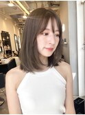 愛され内巻きレイヤーボブ オリーブベージュ 表参道渋谷