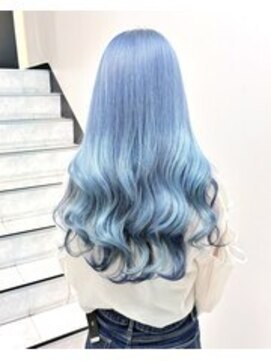 アロマ ヘアー ルーム 新宿店(AROMA hair room) ライトブルー×ネイビーブルー