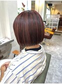 ミニボブ×レッドハイライト