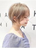 くびれショートレイヤーカットアンブレラカラー20代30代40代