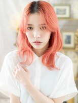 カバーヘア ブリス 志木南口駅前店(COVER HAIR bliss)&nbsp;チェリーレッド個性的ロングウルフレイヤーa志木10代20代30代