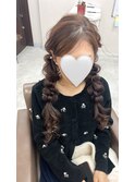 ツイン編み下ろし