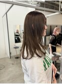 ブリーチなしオリーブベージュ★顔まわりレイヤー