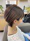 グラムヘアー(glam hair)の写真/【泉大津/マンツーマン】扱いやすい上品な大人ショート＊どこから見てもキレイなシルエットで小顔魅せも◎
