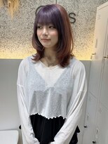 オプス 大名店(Ops)&nbsp;ピンクベージュ×パープルのデザインカラー