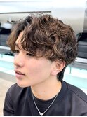 緩めシャドウパーマ韓国上げ下ろしできる波巻きスパイラルパーマ